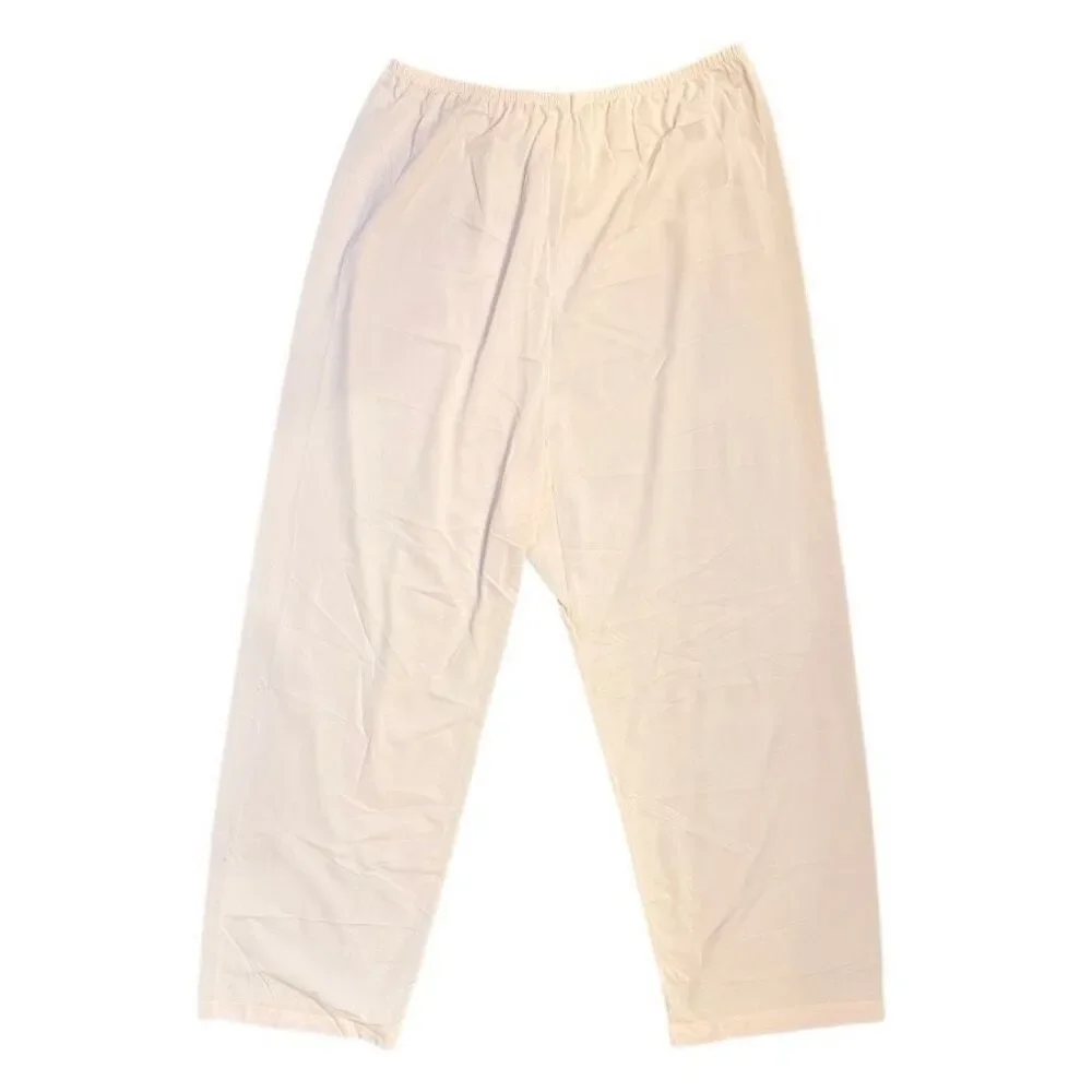 Shadowline Pale Pink Pajama Set Women M-L Silky Lightweight Vtg